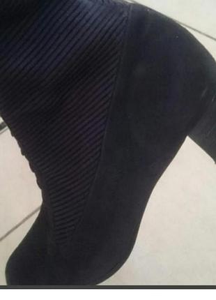 Черевики панчохи, нат  замша  р. 37_37.5.., вінтаж