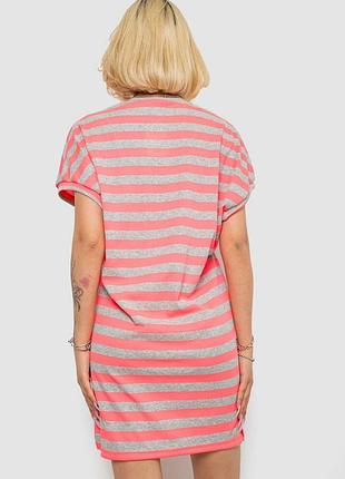 Туніка в смужку, рожевий
