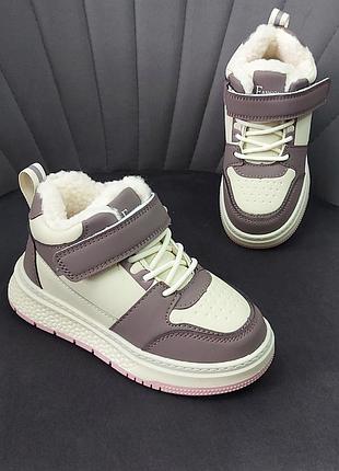 Детские зимние хайтопы на девочку