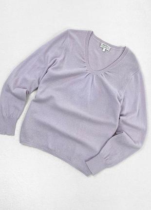 Лавандовий кашеміровий светр peter hahn 100% кашемір розмір 16/18 (44/46) xl