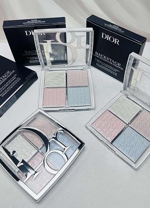 Палетка хайлайтеров для лица dior 002