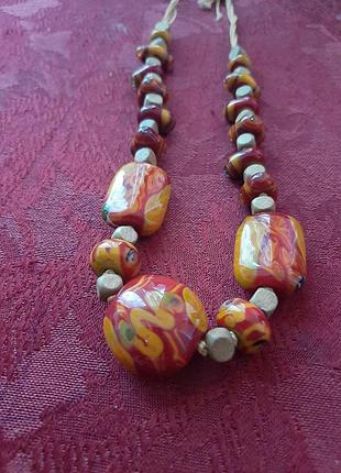 Кольє кранське скло 2