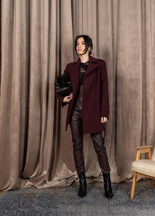 Пальто англия бургунди