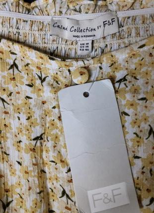 Супермилая блуза в цветочек от f&f, размер l-xl4 фото