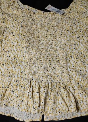Супермилая блуза в цветочек от f&f, размер l-xl5 фото