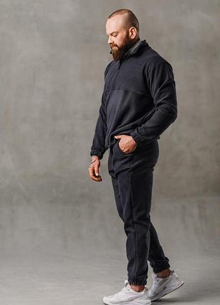 Спортивный костюм флис полар, мужской теплый комплект