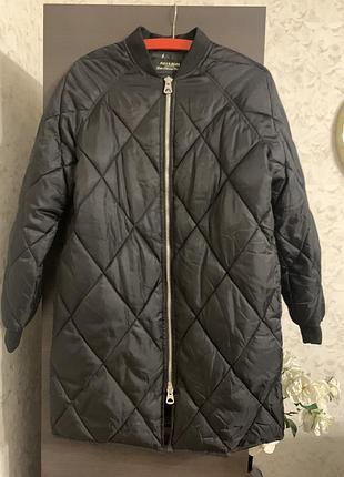 Куртка -пальто стьобане pull&bear