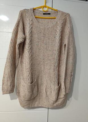 Свитер, кофта, кардиган вязаный george с двумя карманами