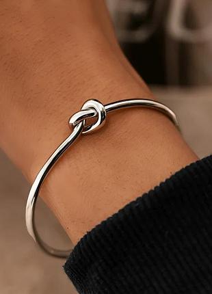 Браслет женский серебряный узел новый