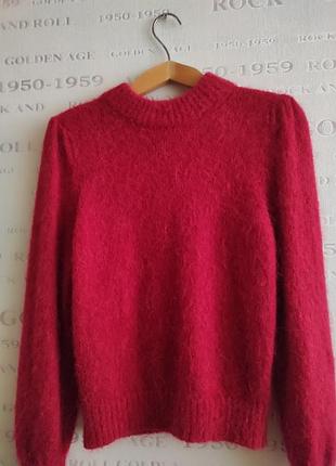 Фактурный джемпер альпака, шерсть, вискоза