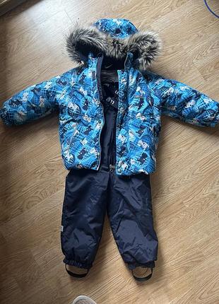 Зимний комплект  на мальчика lenne в хорошем состоянии.