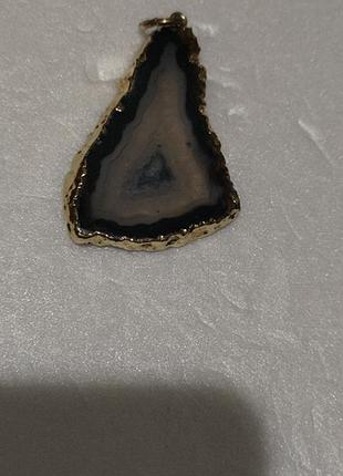 Підвіска. агат, в позолоті