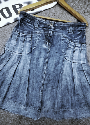 Джинсовая бка в складку