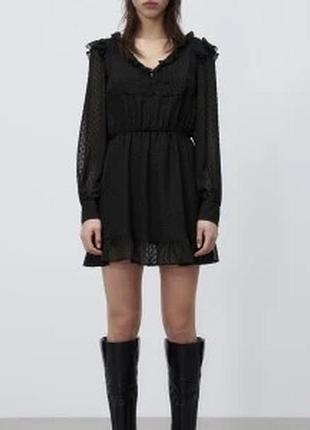 Стильна чорна сукня в стилі бохо