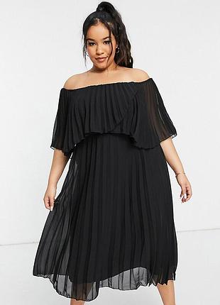 Asos 18р платье плиссе.можно носить приспущенным