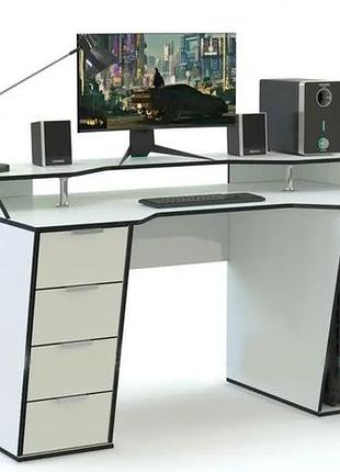 Геймерський стіл серія comfort з надбудовою та шухлядами x1400