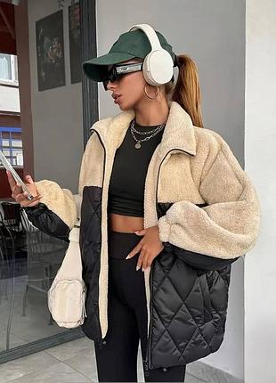 Куртка платівка еко хутро