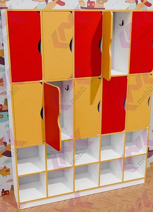 Шкаф для одежды 10-секционный с полками для обуви cnc mebli corporation ds-1140