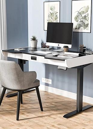 Геймерский стол denver tower (цвет чорний 0076/бiла аляска 0440)