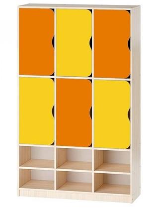 Шкаф для одежды 6-секционный с полками для обуви cnc mebli corporation ds-1141