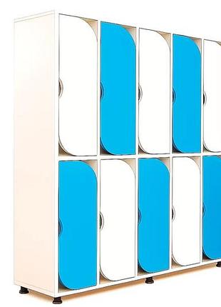 🧥 шкаф для одежды 10-секционный на металлических регулируемых опорах ds-54