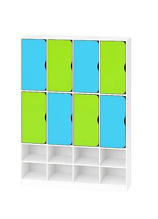 🧥 шкаф для одежды 8-секционный с полкой для обуви ds-55