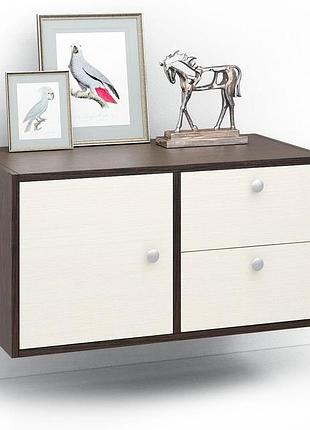 Підвісна тумба прайм-21-4 венге магія-дуб молочний