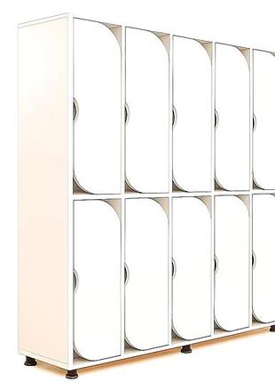 🧥 шкаф для одежды 10-секционный на металлических регулируемых опорах ds-54