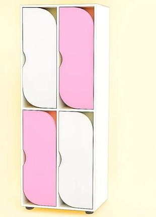 🧥 шкаф для одежды 4-секционный на металлических регулируемых опорах ds-54