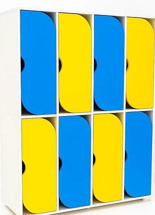 🧥 шкаф для одежды 8-секционный на металлических регулируемых опорах ds-54