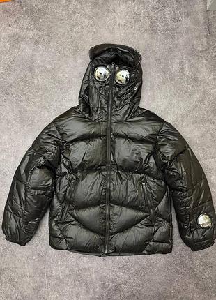 Куртка зимняя cp company x palace puffer jacket black