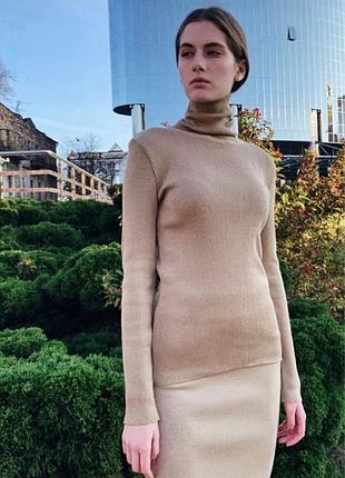 Шикарный шерстяной гольф bezh, p. s-m