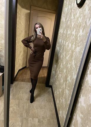 Сукня тепла шоколад