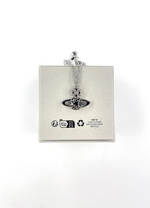 Підвіска vivienne westwood darlene black подвеска вествуд сережки