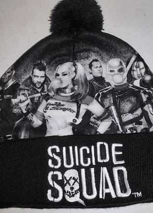 Нова сток фірмова зимова шапка шапочка.suicide squad.унісекс