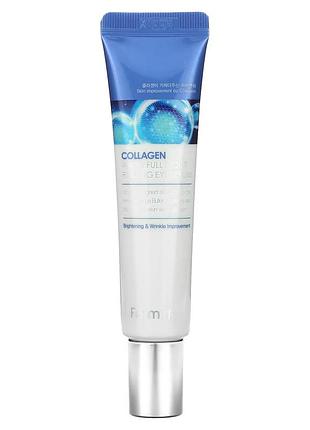 Сироватка-ролер з колагеном для шкіри навколо очей farmstay collagen water full moist rolling eye serum, 25мл