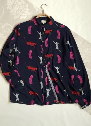 Темно синяя рубашка блузка