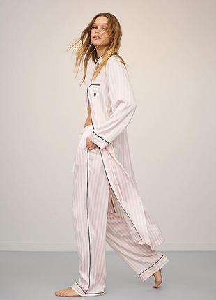 Вікторія сікрет пижама комплект victoria ́s secret glazed satin flyaway tunic pajama set