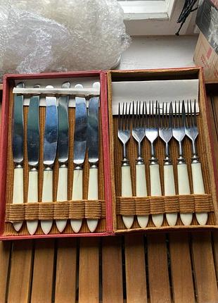 Столовый набор ссср + наградное достоверение