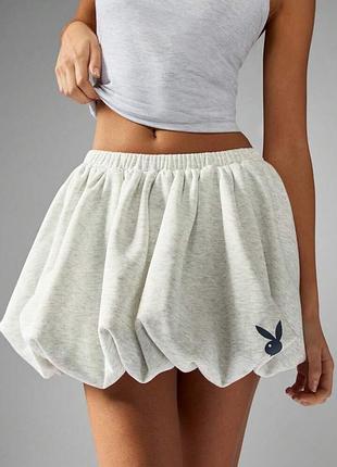 Мини-юбка-баллон missguided x playboy
