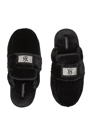 Домашні капці bling strap slipper black bling