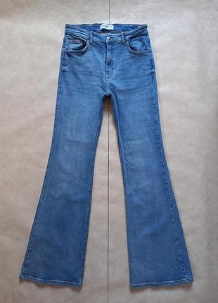 Брендовые джинсы клеш с высокой талией на высокий рост pull&bear, 42 размер.