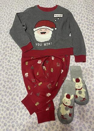 Пижама новогодняя 2-3 года