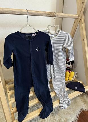 Набір сліпів h&m та шапочка в 🎁 розмір 80(9-12м, будуть довше) стан- відмінний