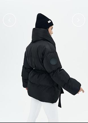 Пуховик-ковдра в чорному кольорі blow fashion