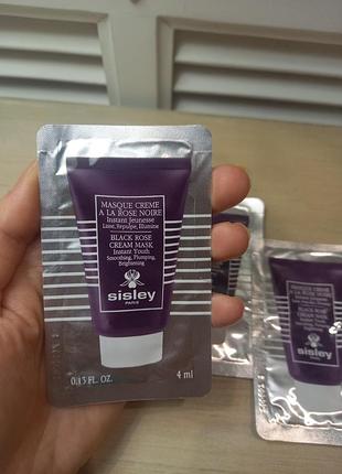 Крем маска для лица с черной розой sisley black rose cream mask, 4 мл