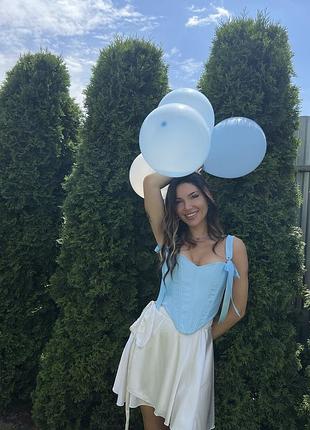 Корсет серцем з бантиками