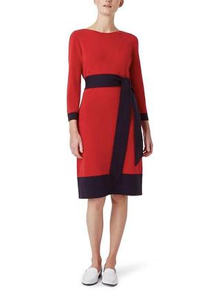 Тёплое трикотажное шерстяное платье