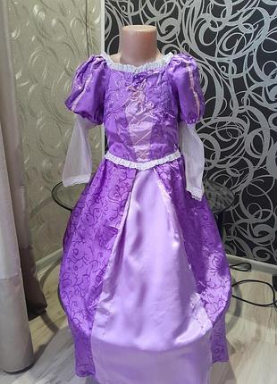 Новогоднее платье принцессы рапунцель,6-7р