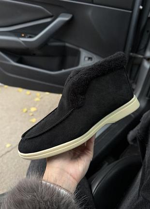 Лофери зимові аітоледі натуральна замша